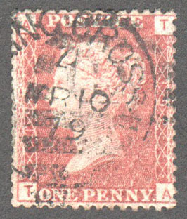 Great Britain Scott 33 Used Plate 192 - TA - Click Image to Close
